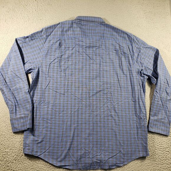 Tommy Bahama Shirt Men's 2XL Blue Newport Coast Button Up Plaid Long Sleeve - Picture 9 of 12